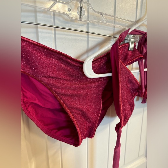 Luli Fama hot pink sparkly bikini - Picture 4 of 9